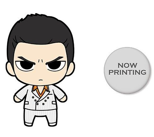 PLS Ryu ga Gotoku 0 Kazuma Kiryu Plush Doll & Can Badge Set of 2 Yakuza SEGA