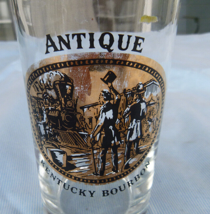 vintage highball  glass  Antique Kentucky bourbon whiskey 4 3/4\
