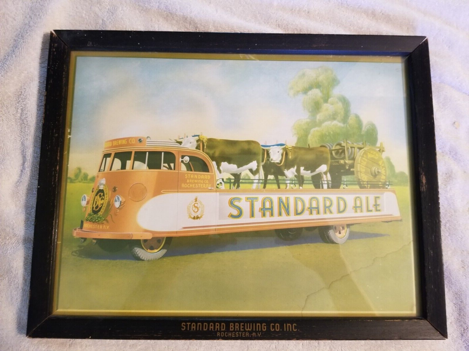 Standard Brewing Co Ale Truck Rochester NY Framed  14\