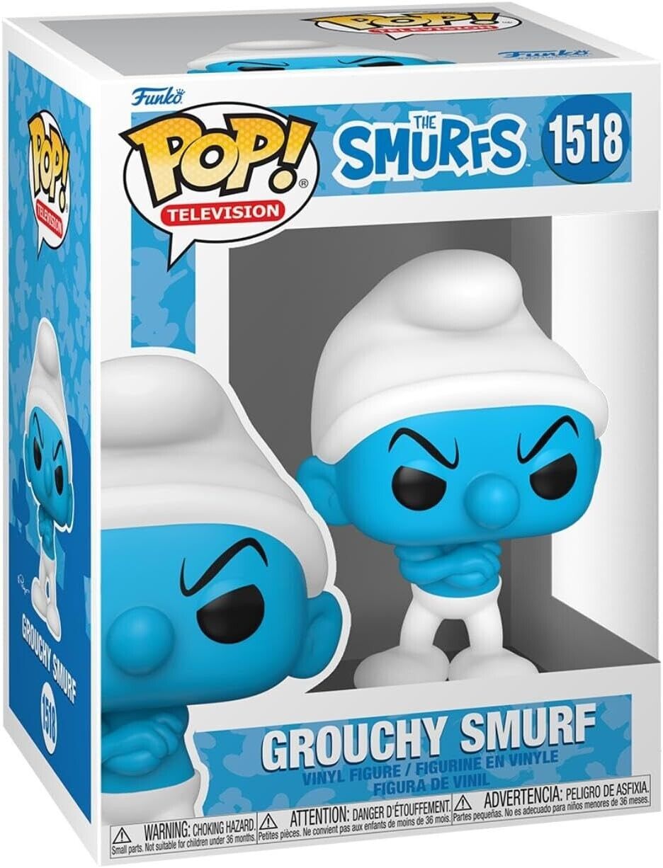 Funko Pop Smurfs - Grouchy Smurf Figure w/ Protector