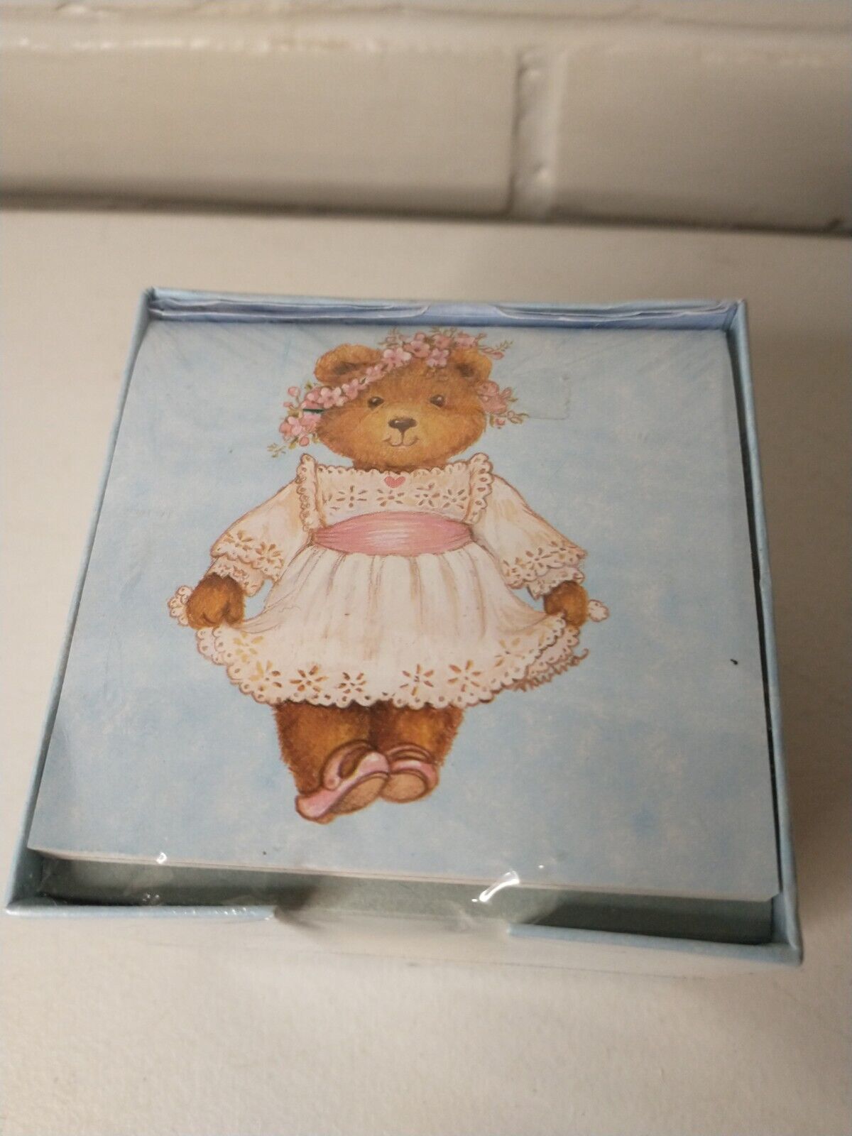 Memo Cube Cute Bears In Dresses Mini Telephone Address Book Vintage 