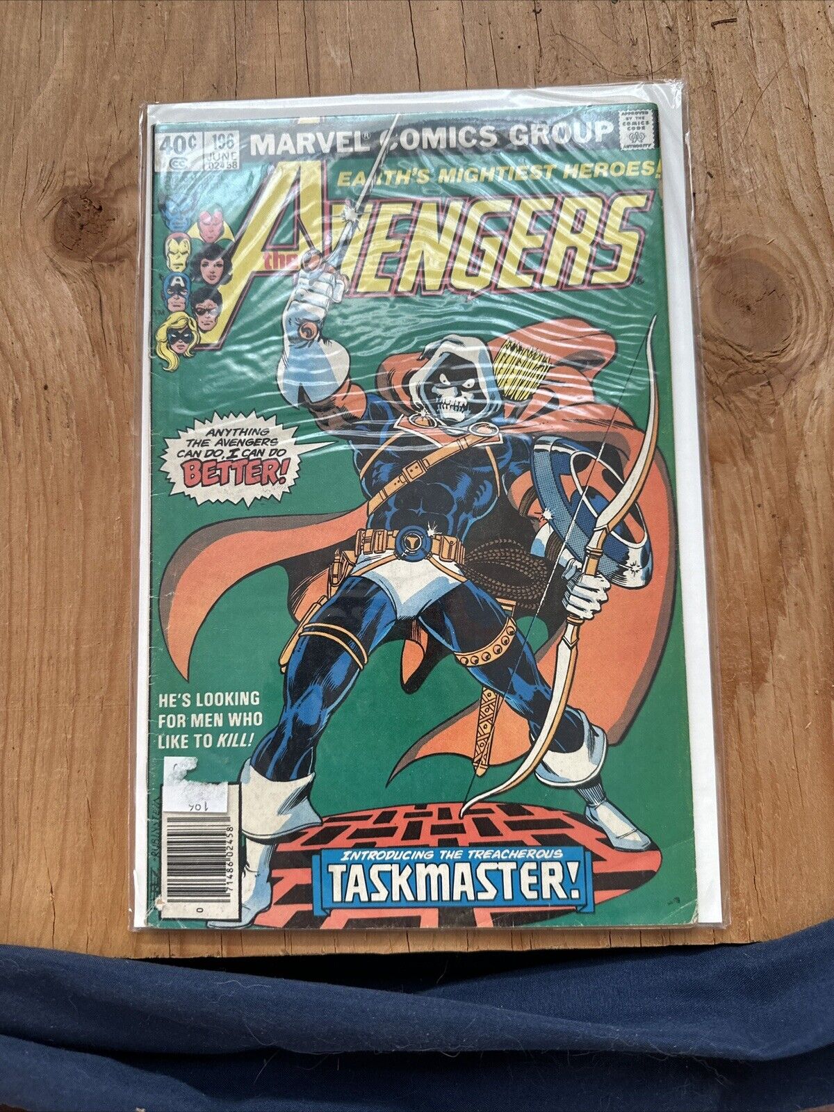 Avengers #196 1st Appearance Taskmaster George Perez Marvel 1980