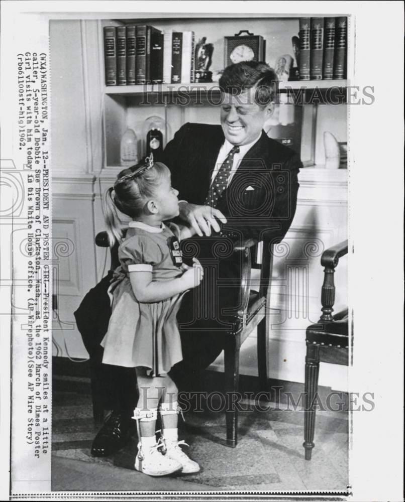 1962 Press Photo President Kennedy & \