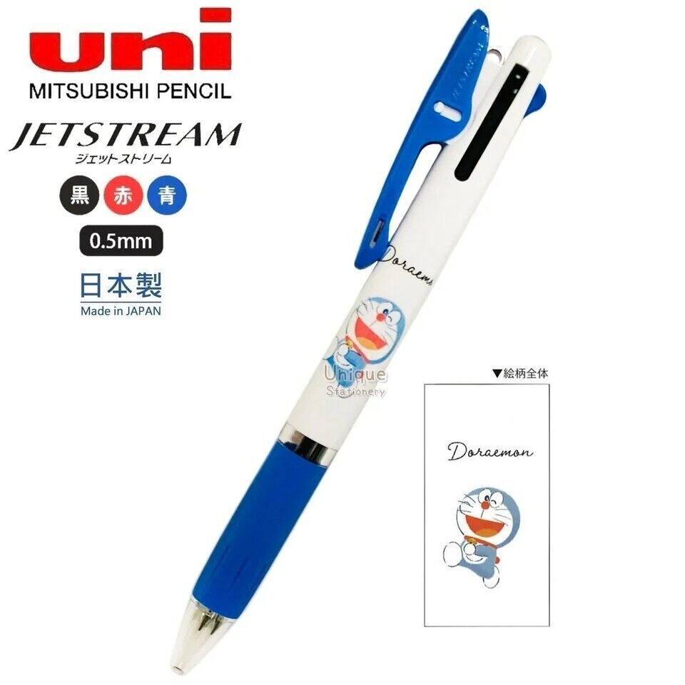 Doraemon Uni JETSTREAM 0.5mm 3-Way 3 Colors Gel Pen (302029)