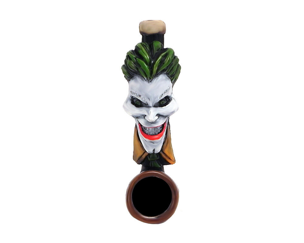 Big Head Joker Evil Clown Handmade Tobacco Smoking Mini Pipe Villain Character