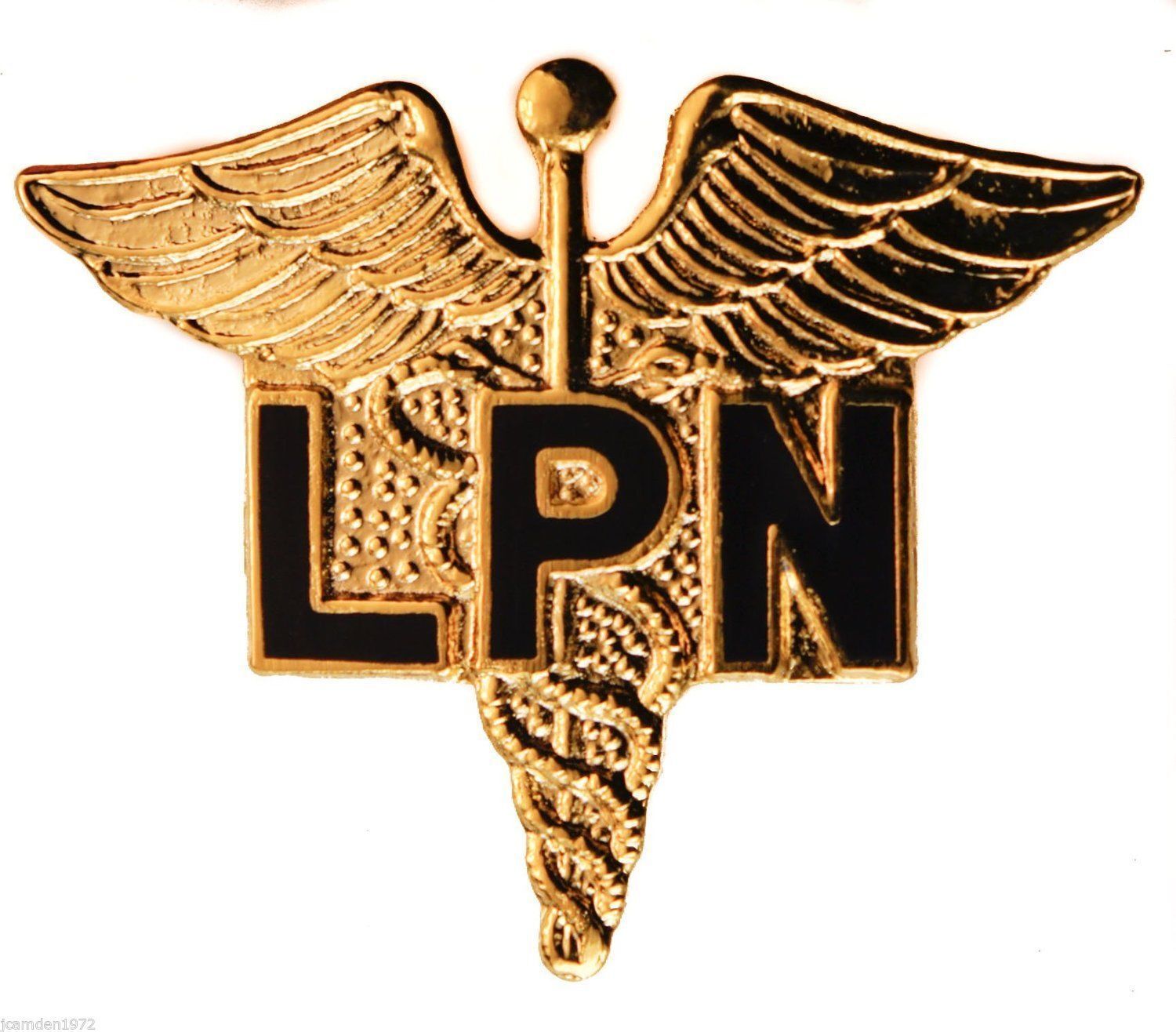LPN Nurse Caduceus Medical Licensed Practical Hat or Lapel Pin H14842 F4D14H