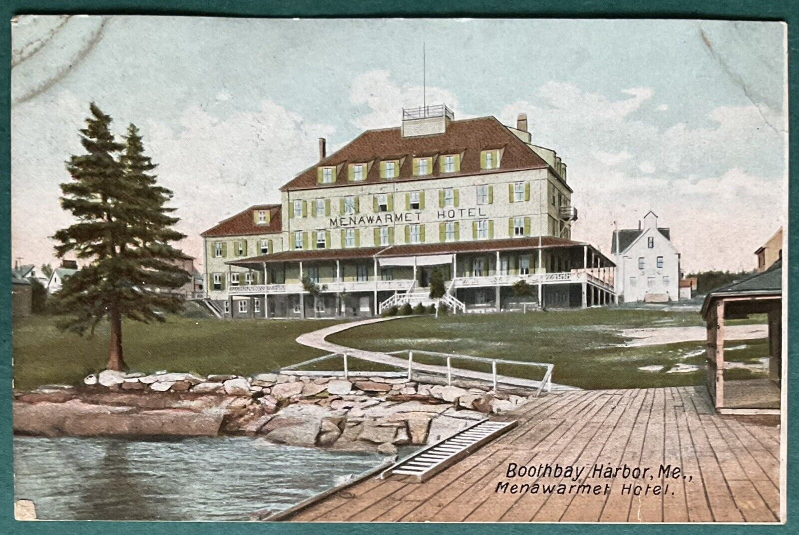 1907 Menawarmet Hotel Postcard