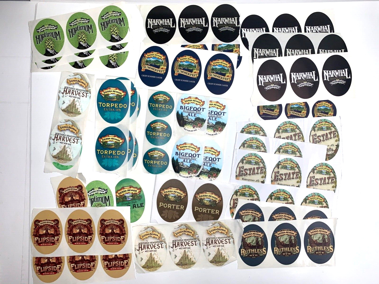 Sierra Nevada Tap Handle Sticker Lot Assorted Tap Stickers Craft Beer Man Cave