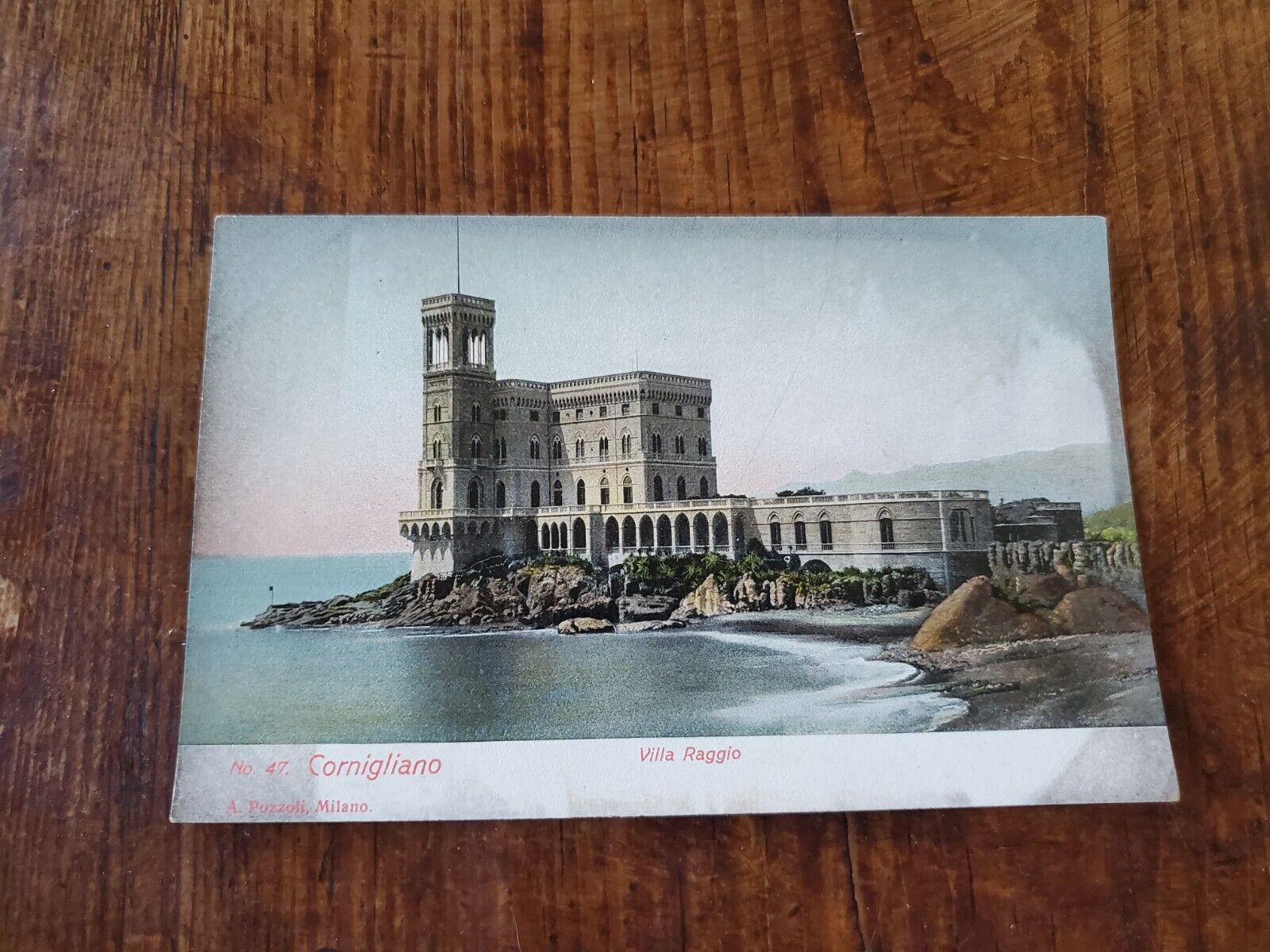 Vintage Italian Postcard Cornigliano Villa Raggio Milano Travel Tourism 