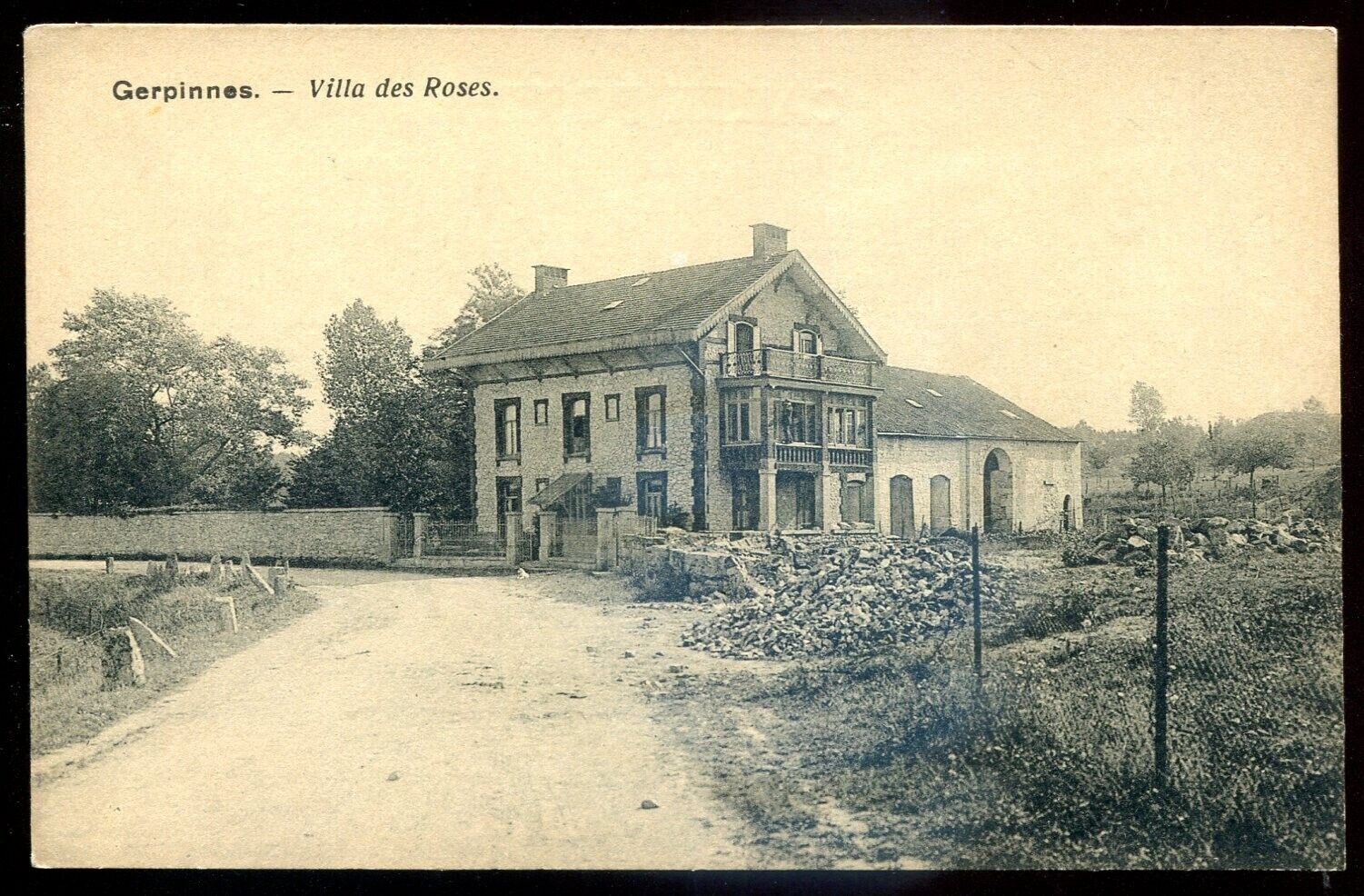 BELGIUM Gerpinnes Postcard 1910s Villa des Roses