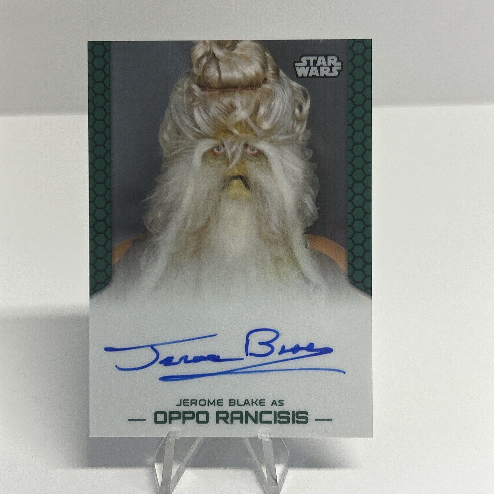 STAR WARS CHROME PERSPECTIVES  AUTO /AUTOGRAPH JEROME BLAKE AS OPPO RANCISIS