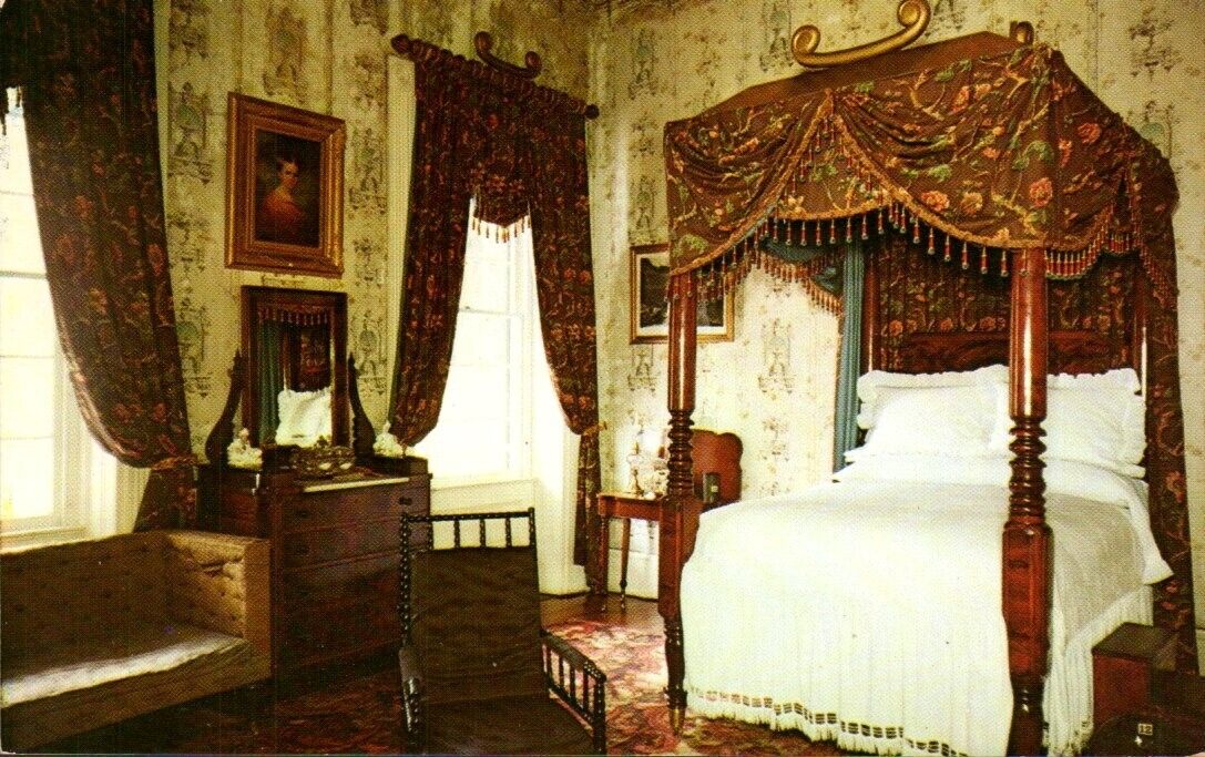 Postcard-Bedroom The Hermitage General Andrew Jackson Home Nashville Tennessee