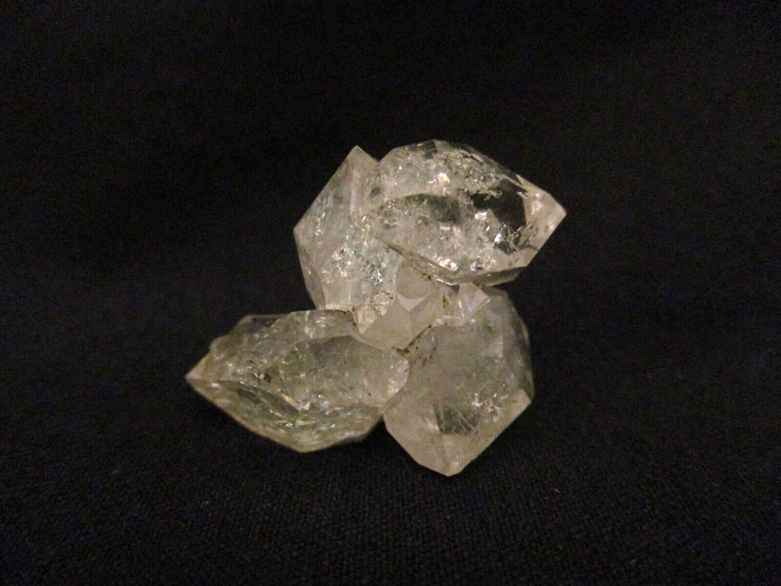 Miniature-Sized Herkimer Diamond Crystal Cluster Mineral Specimen