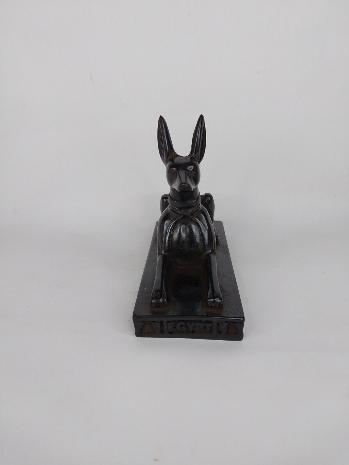 UNIQUE ANCIENT EGYPTIAN ANTIQUE Anubis Jackal Statue Stone Made in Egypt