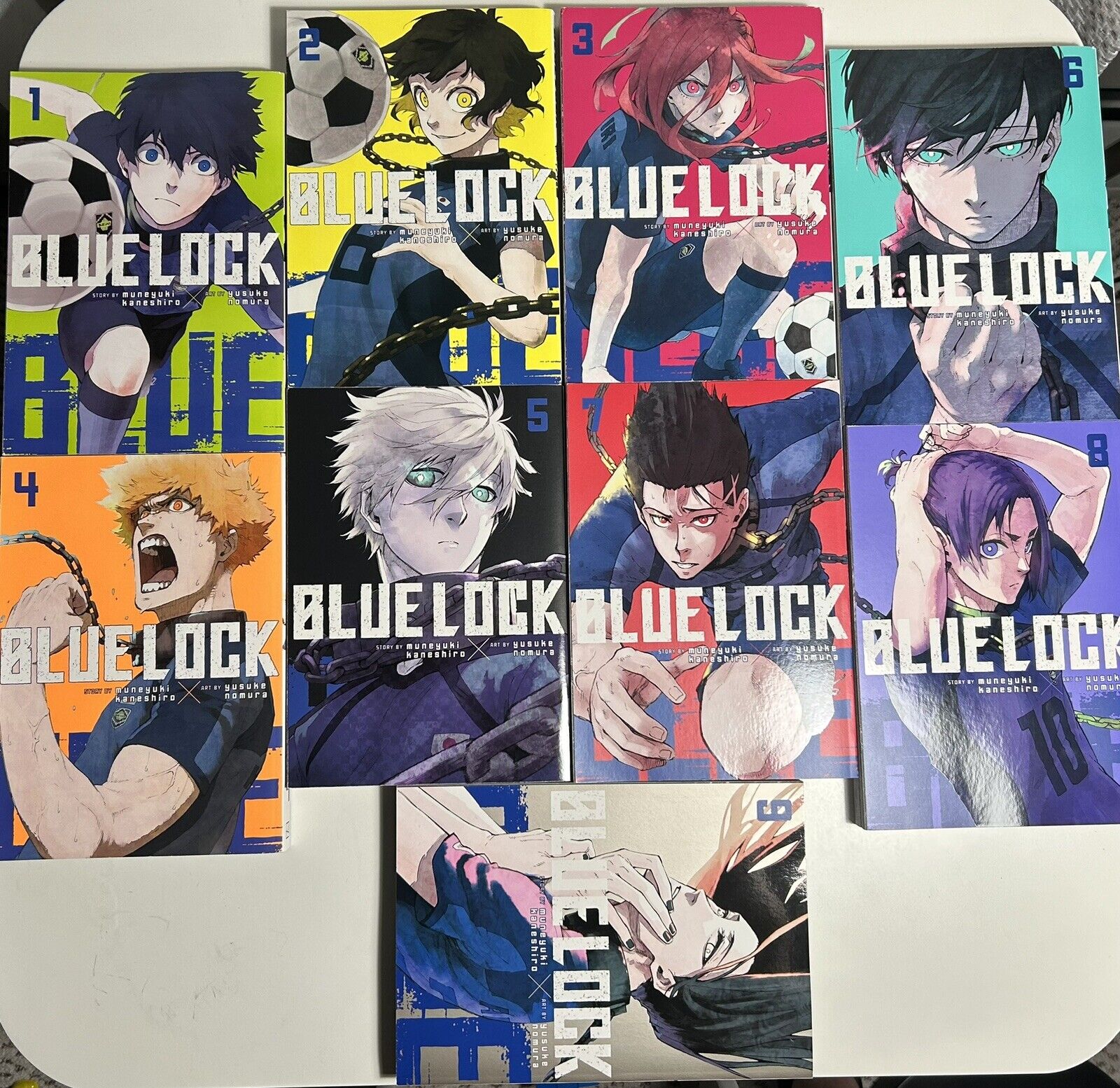 BLUE LOCK English Manga Vol. 1-9 GREAT CONDITION