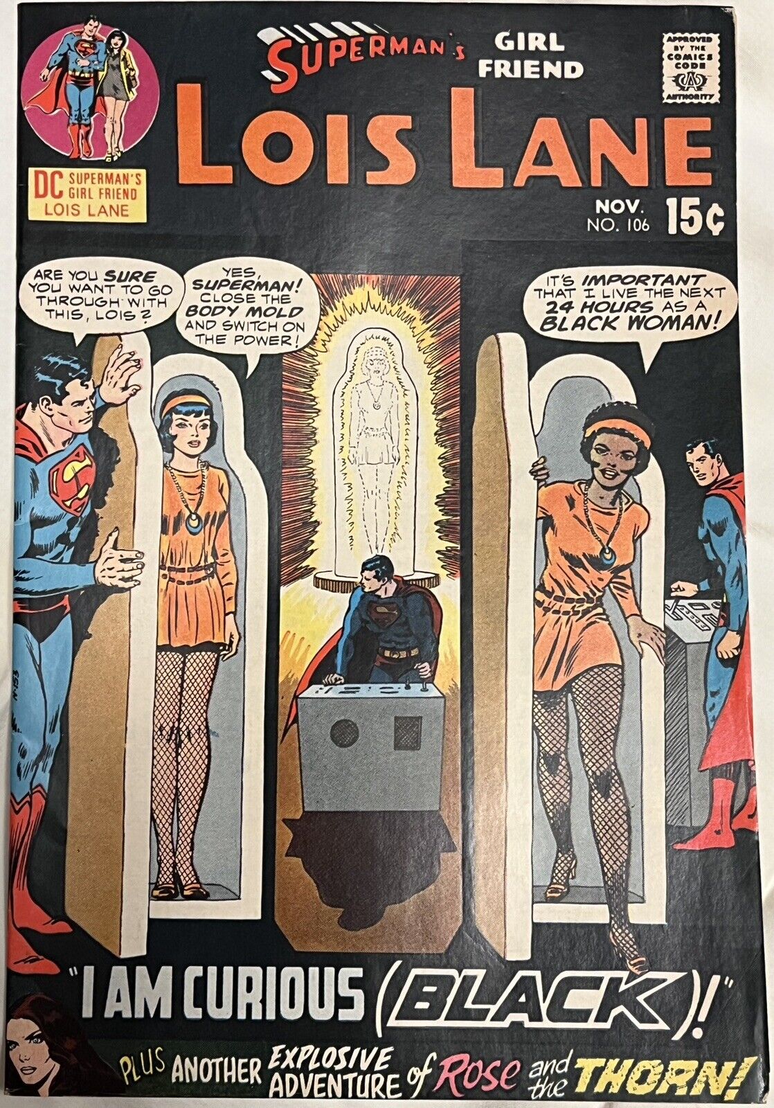 Superman’s Girlfriend Lois Lane #106 VF + (1970) Glossy Cover 