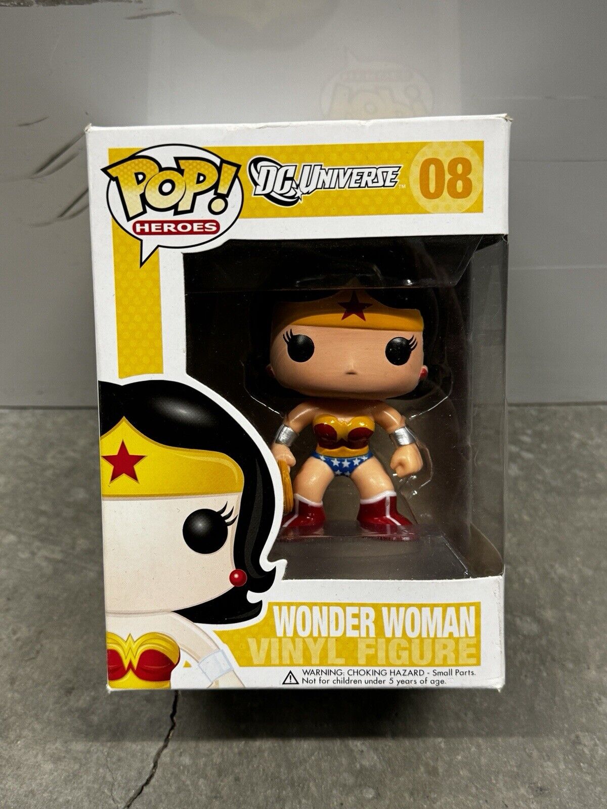 Funko Pop Wonder Woman #08 Retired Original DC Universe Vaulted 2011 Dmg Box