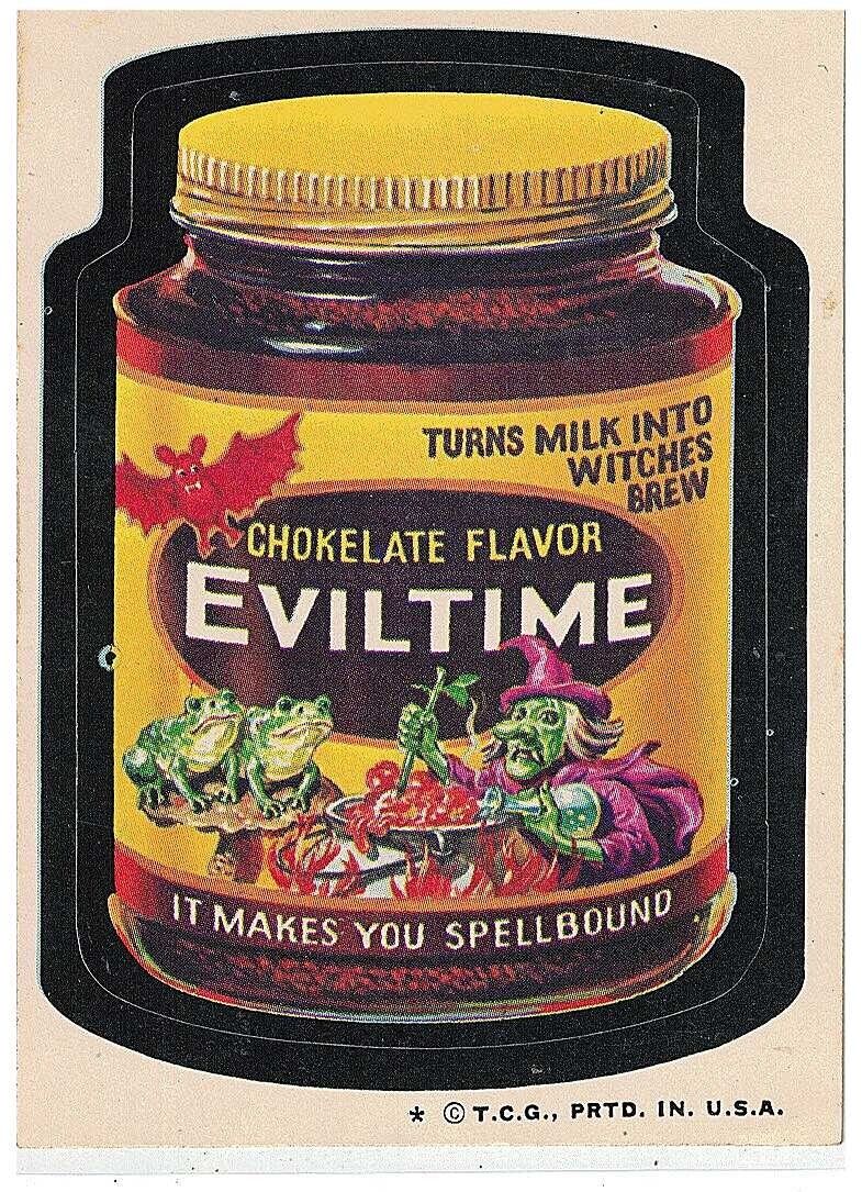 1974 Topps Original  Wacky Packages 6th Eviltime