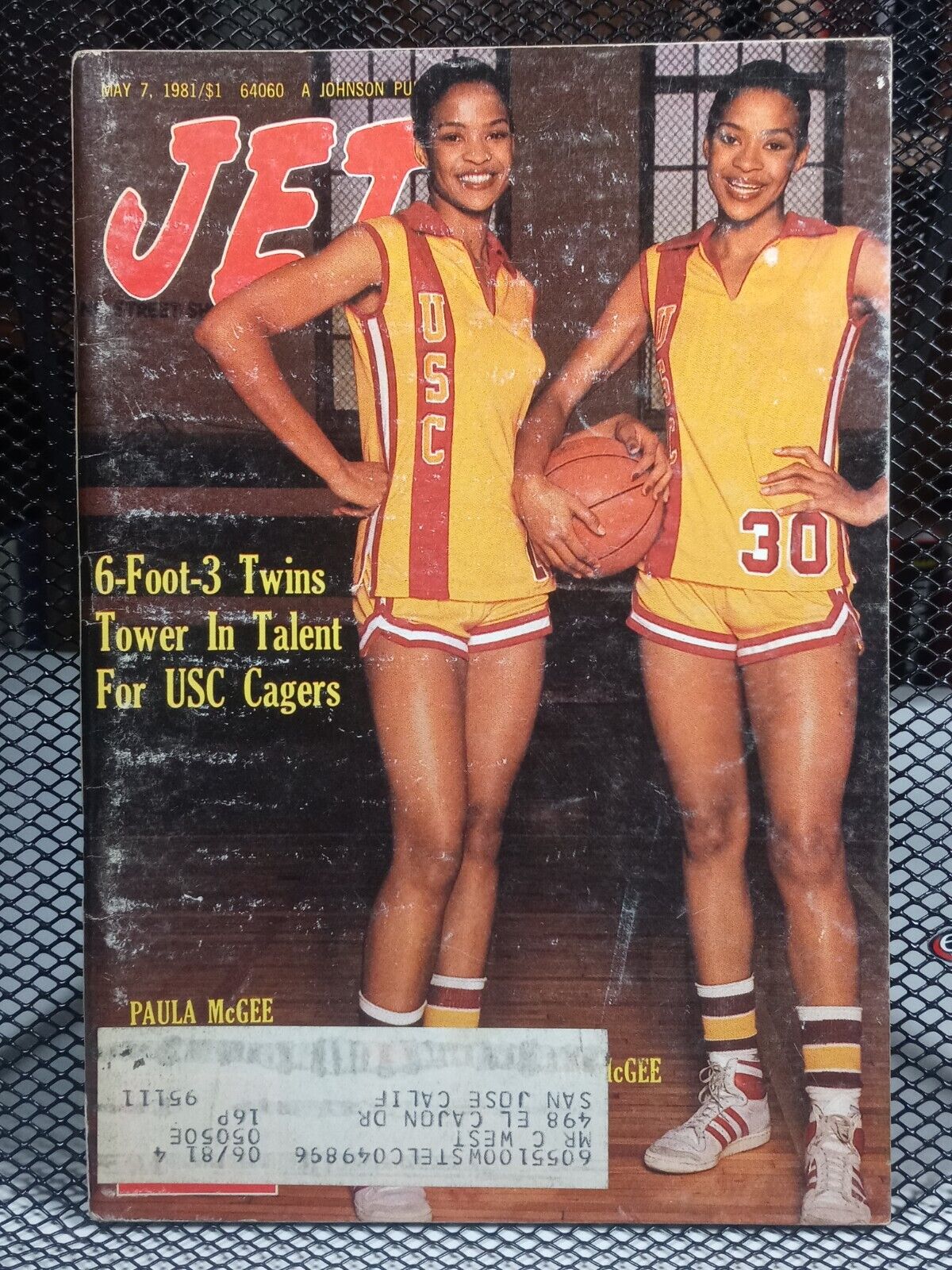 USC McGee Twins Basketball Women Racial Black Americana JET Magazine May 7, 1981