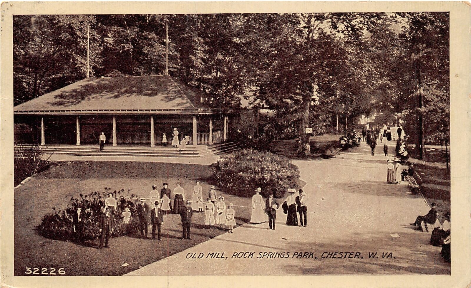 H77/ Chester West Virginia Postcard c1910 Rock Springs Amusement Park 201