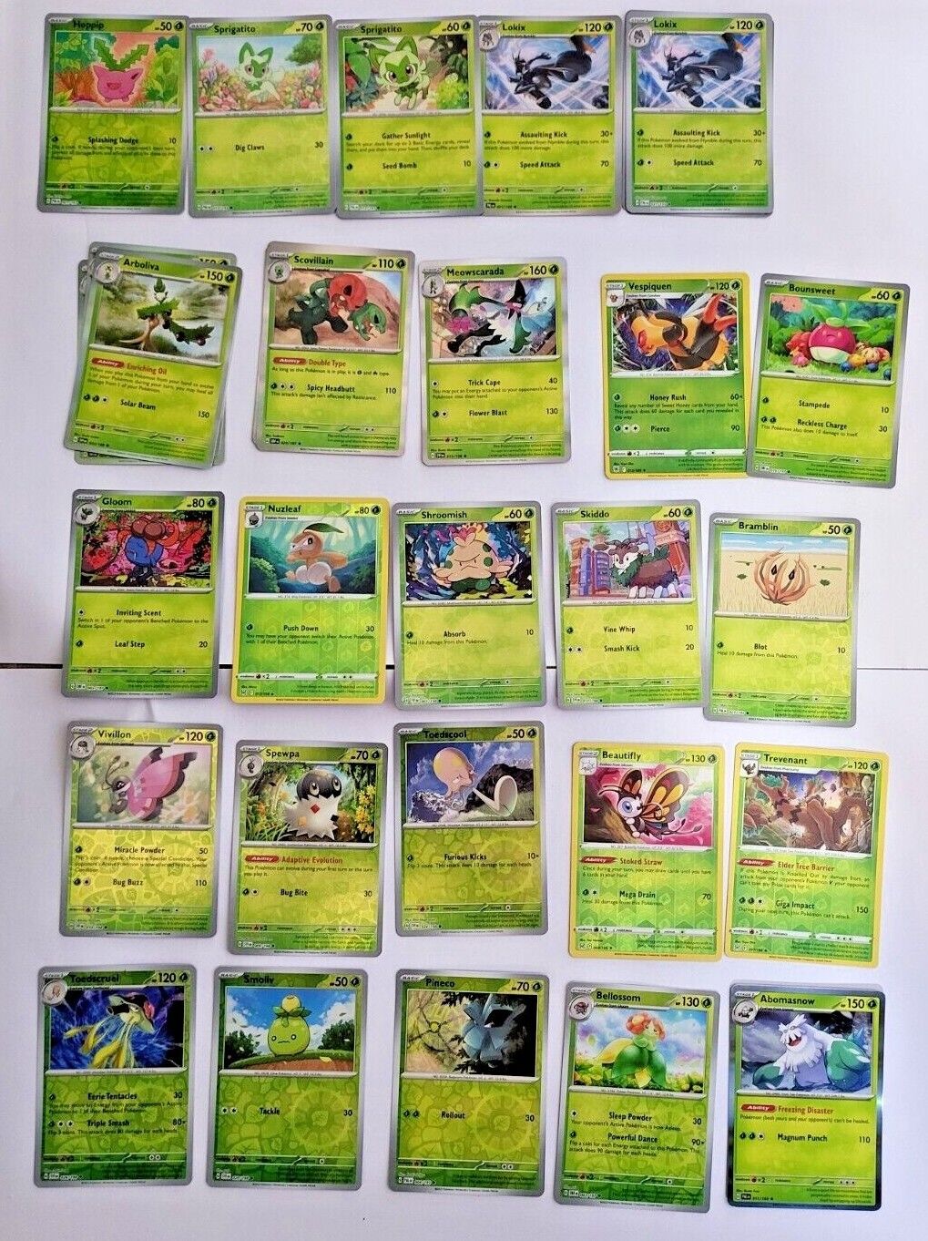 20p EACH Holo/Reverse Grass Type Pokémon Cards Mixed Sets EXCELLENT CONDITION
