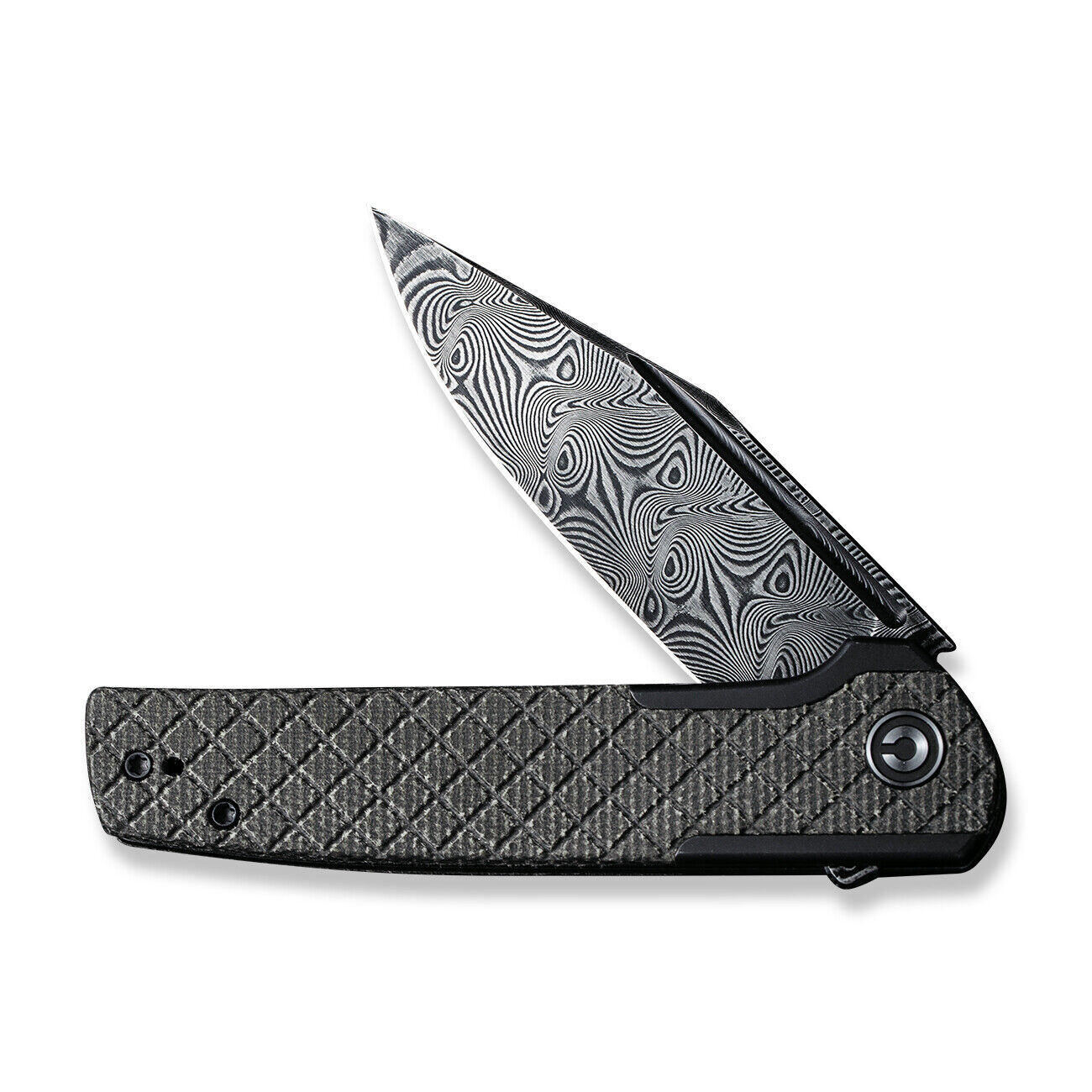 Civivi Knives Cachet C20041B-DS1 Damascus Black Green Stainless Pocket Knife
