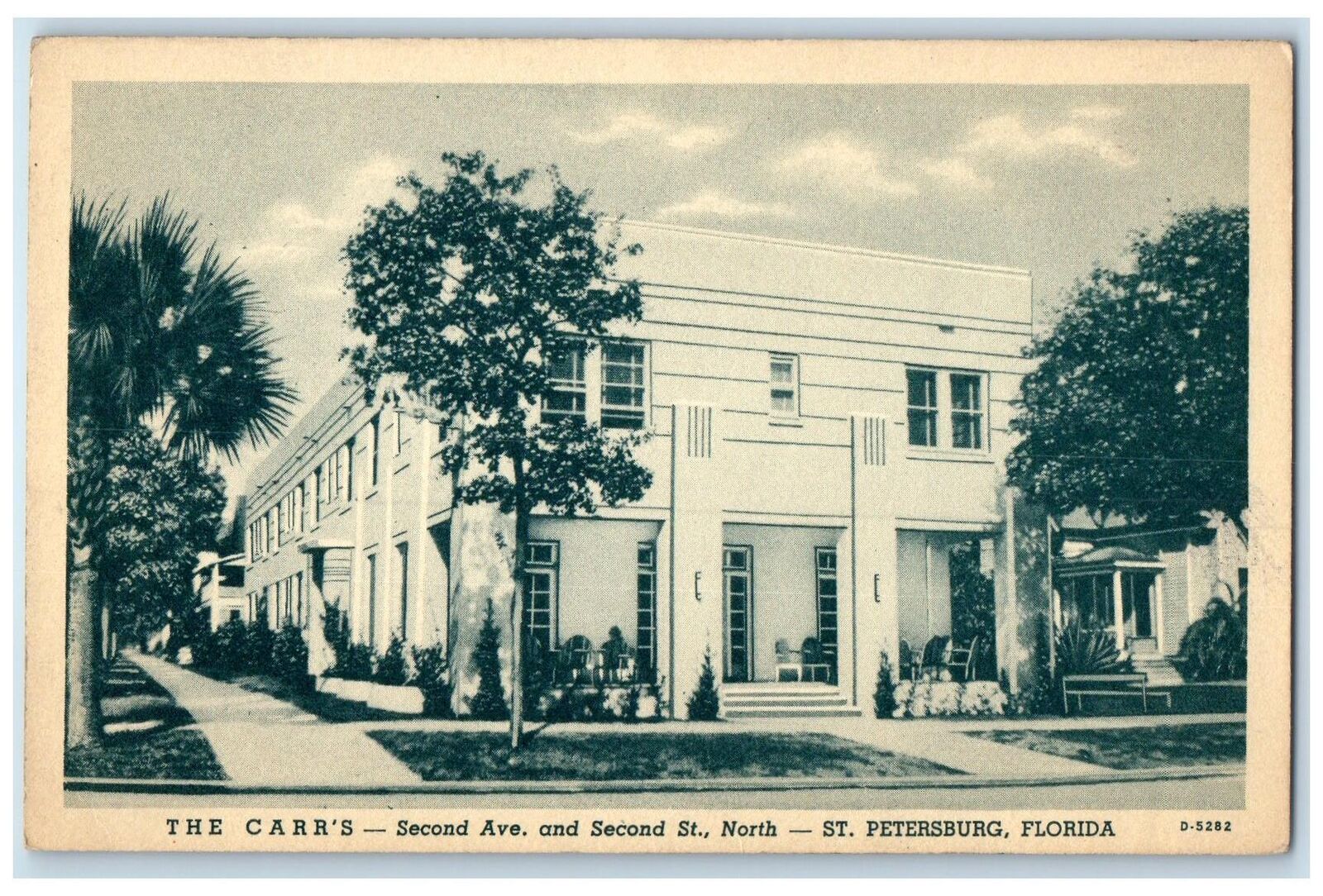 c1940s The Carr's Exterior Roadside St. Petersburg Pennsylvania PA Tree Postcard