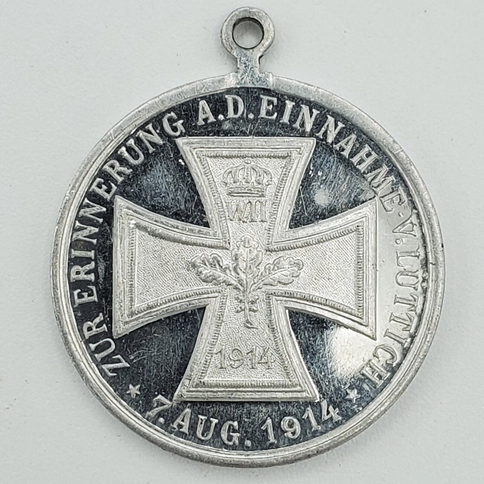 Original WW1 German Iron Cross medal 1914 Wilhelm Belgium Luttich battle victory