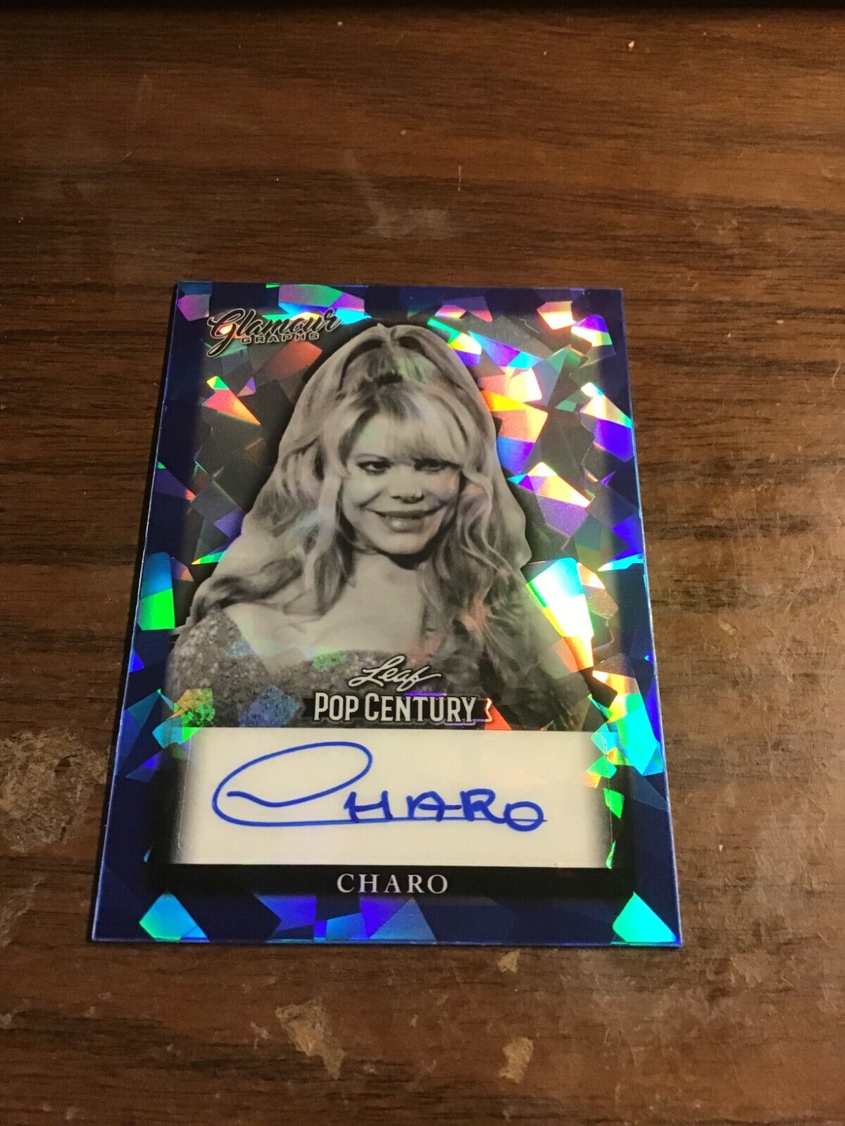 Charo 2022 Leaf Metal Pop Century Blue Crystal Glamour Graphs 8/20