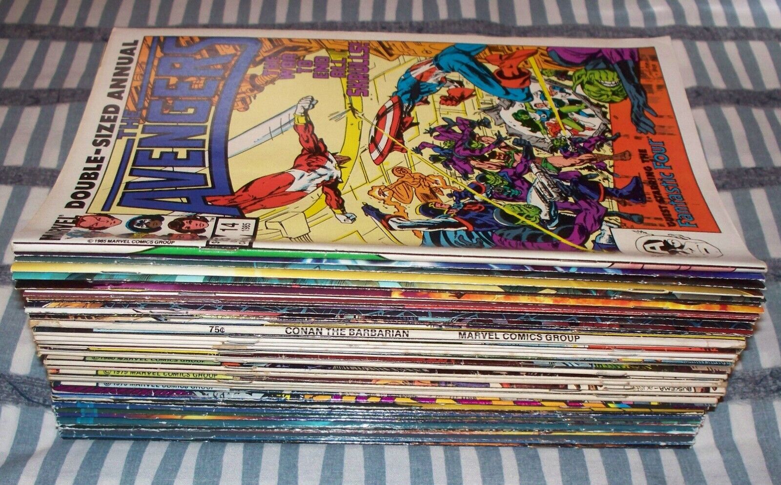 Box #35 Big Lot of Comic Books, Spider-Man Avengers Conan Wolverine & more