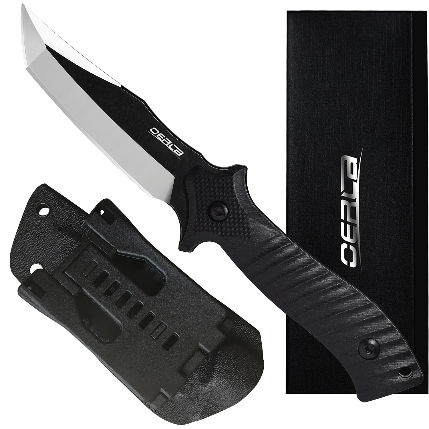 Outdoor Duty Fixed Blade Knife with G10 Handle and Kydex Sheath