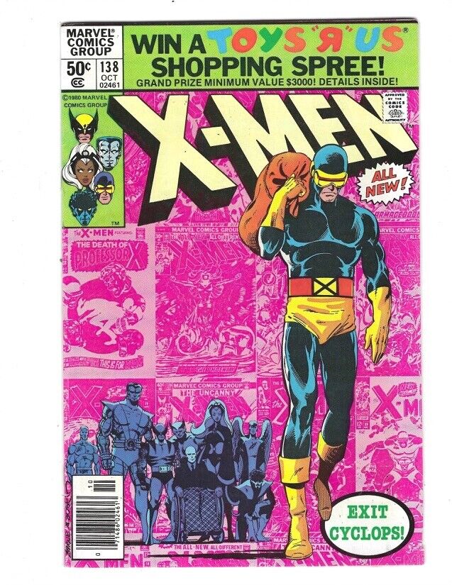 Uncanny X-Men #138 1980 VF+ or better Beauty Exit Cyclops Dazzler Combine