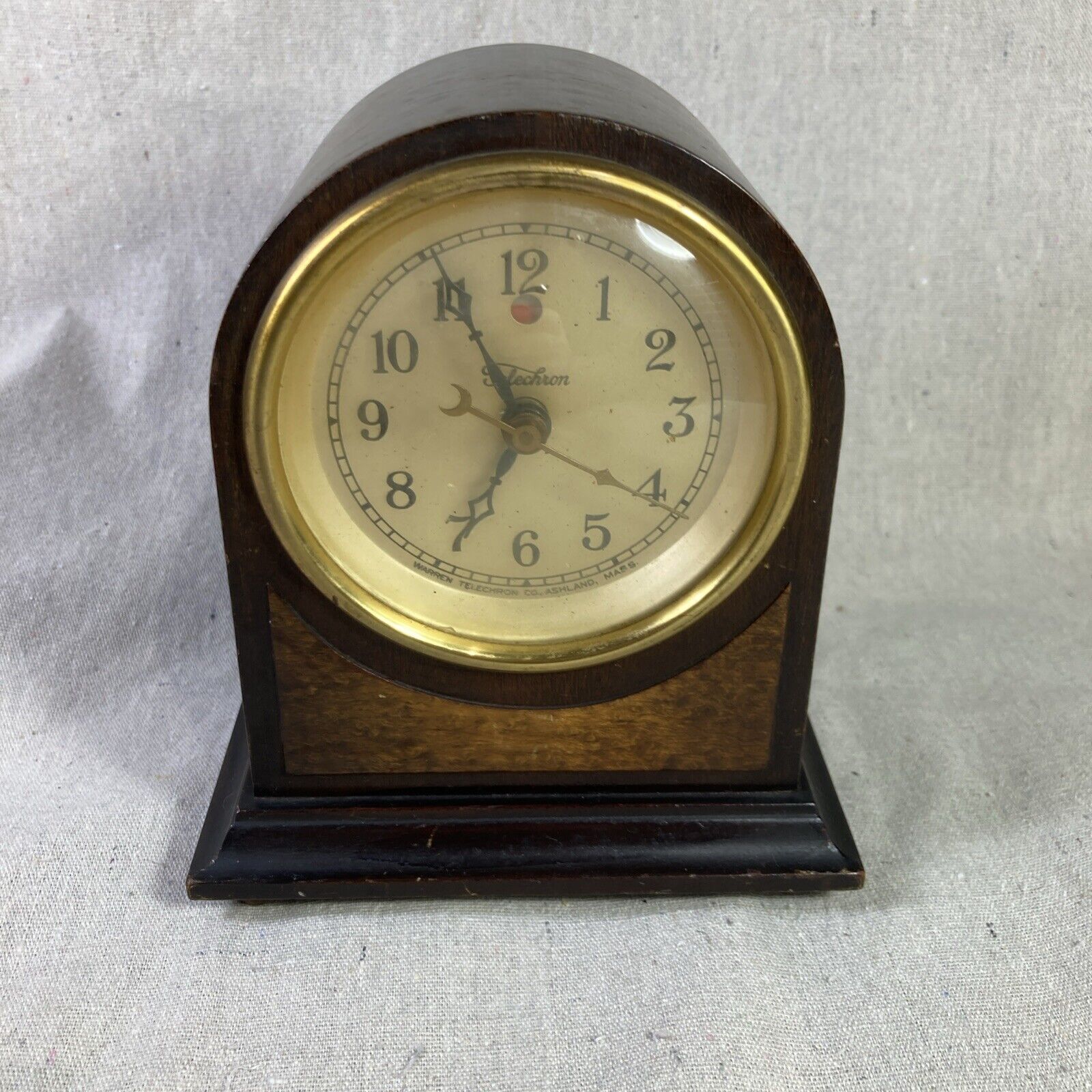 Rare Vintage 1925 Warren Telechron Model M1 Desk Clock*display/parts-not working