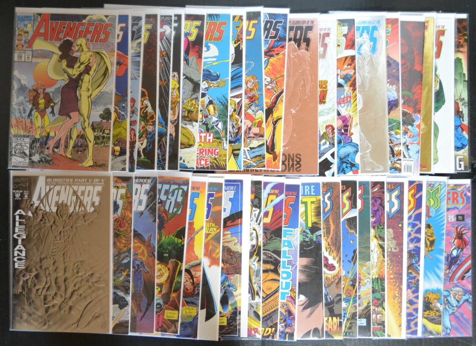 The Avengers Comics (Marvel); Issues #348-388; 40 Amazing Comic Books
