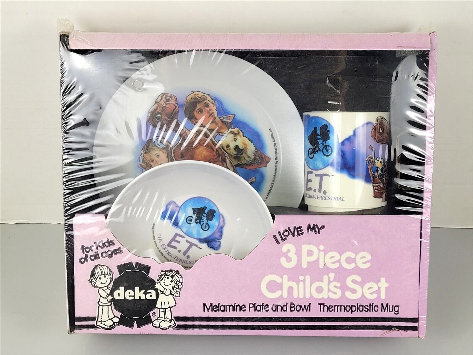 Factory Sealed Deka 1982 E.T. The Extra Terrestrial 3 Piece Child Set ~ C67