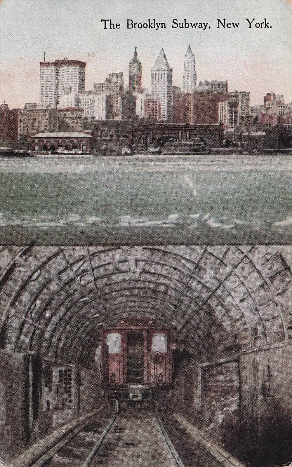 Postcard The Brooklyn Subway New York