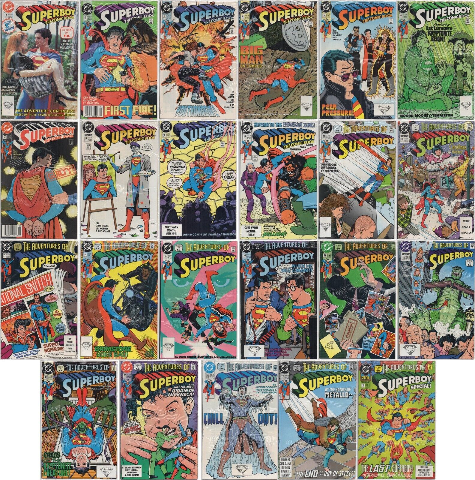Superboy (1990) #1-22 and Special 1 (based on television show) DC Comics