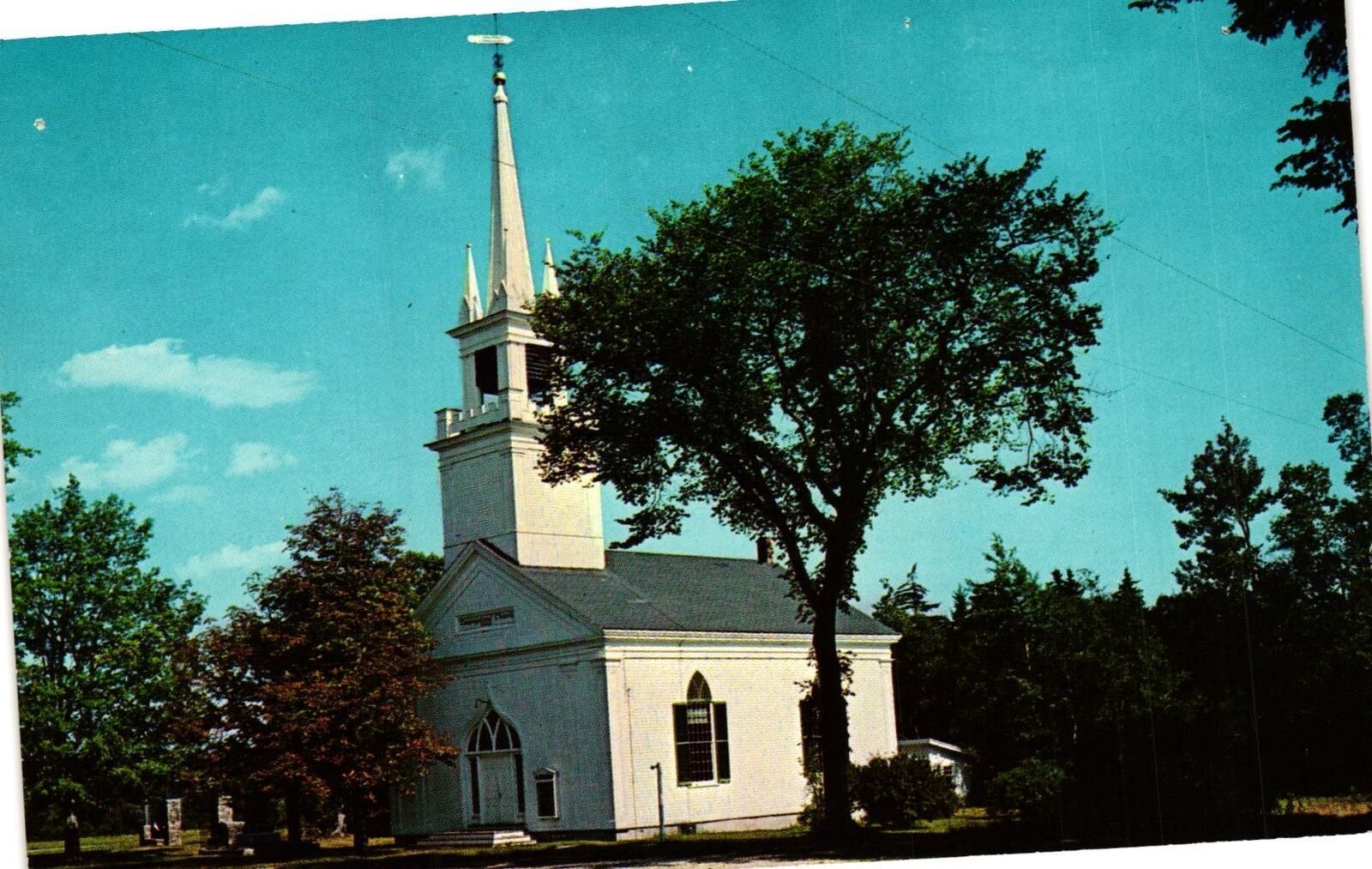 Vintage Postcard- Elijah Kellogg Church, Harpswell Center, ME