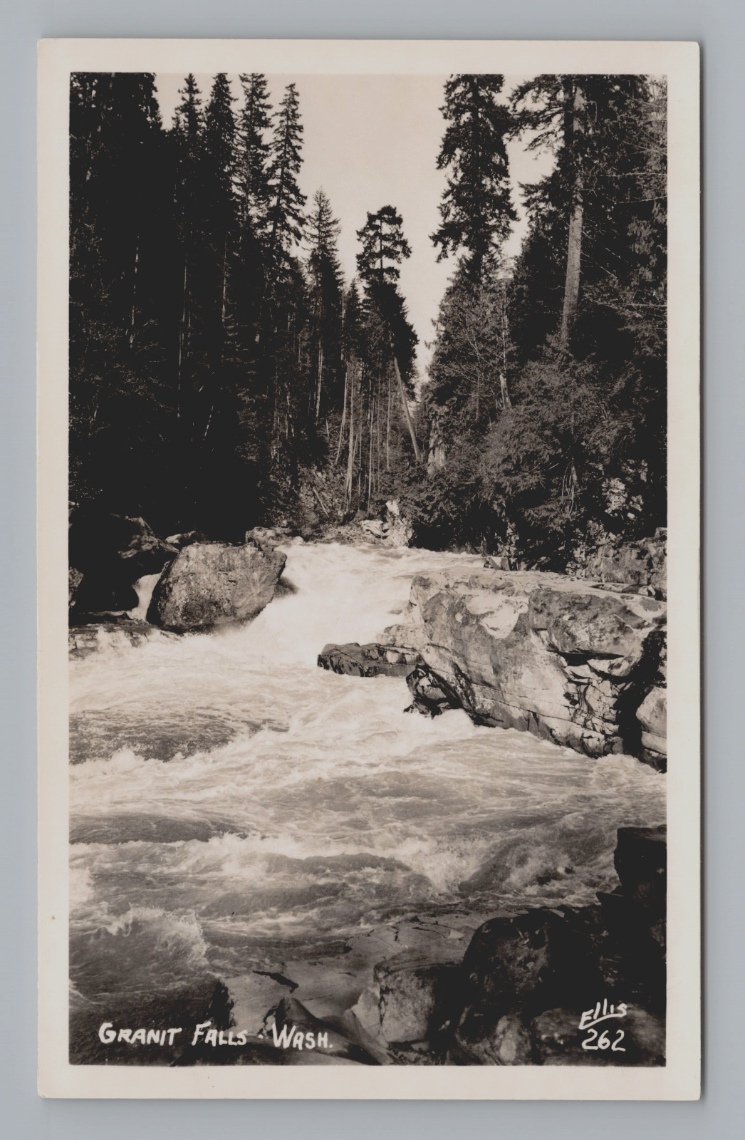 Postcard RPPC Granite Falls Snohomish Washington Unposted