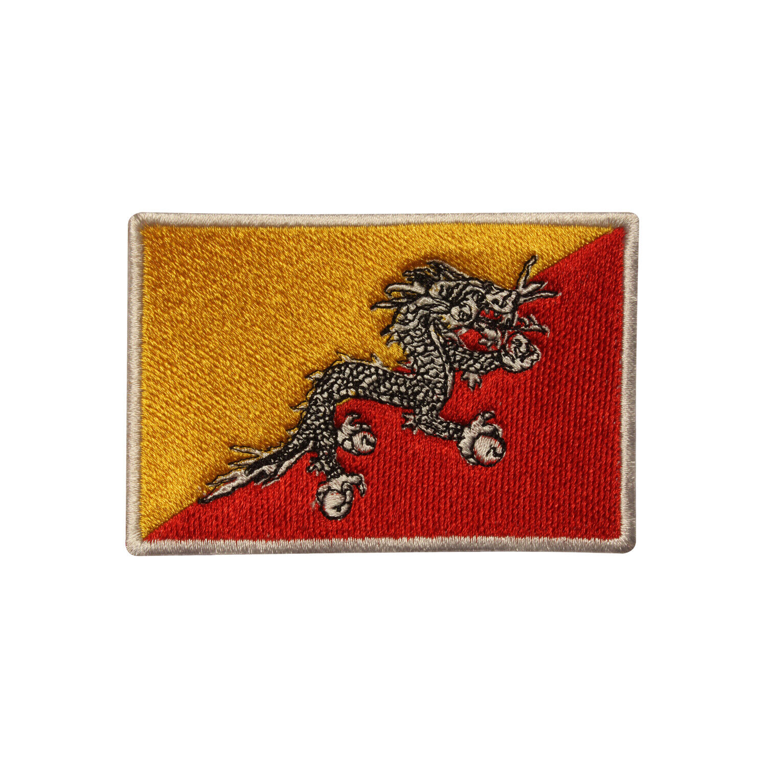 Bhutan Country Flag Patch Iron On Patch Sew On Badge Embroidered Patch