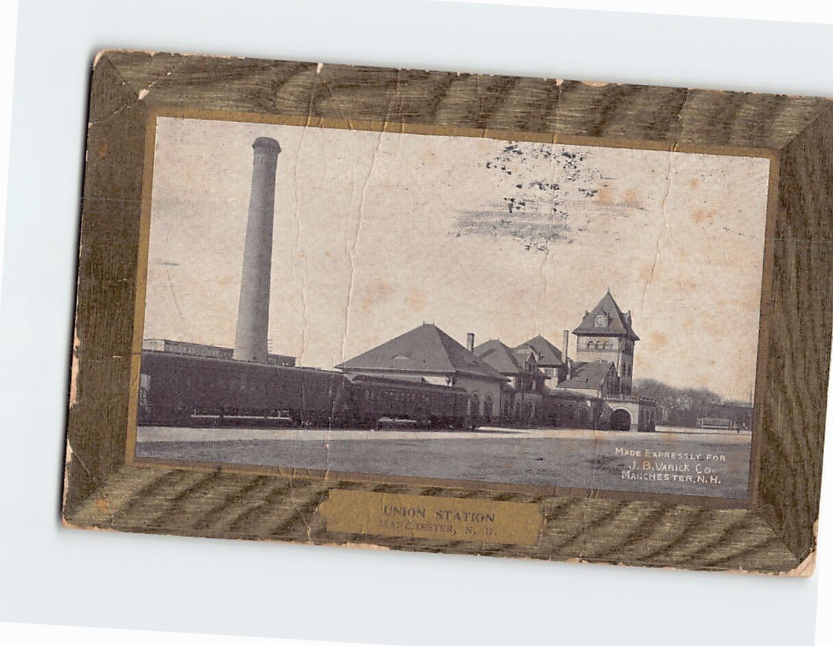 Postcard Union Station Manchester New Hampshire USA