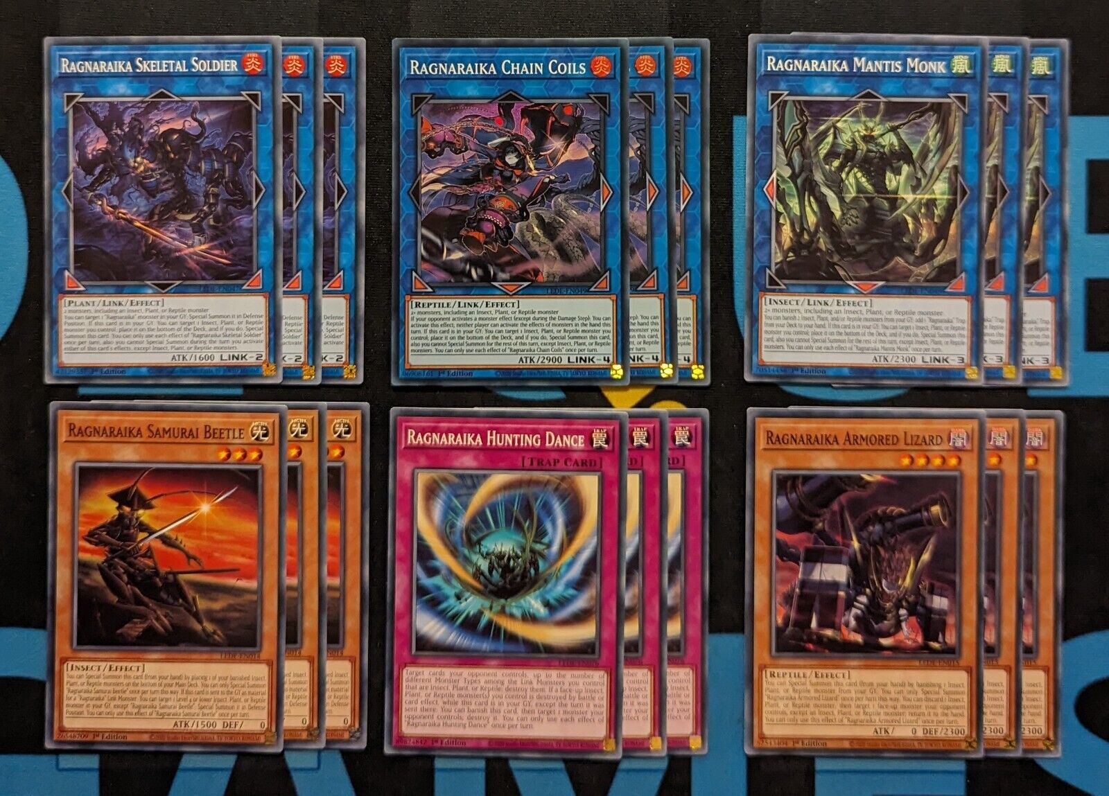 Ragnaraika Deck Core 18 Cards LEDE Commons + Super Rares 1st Edition YuGiOh