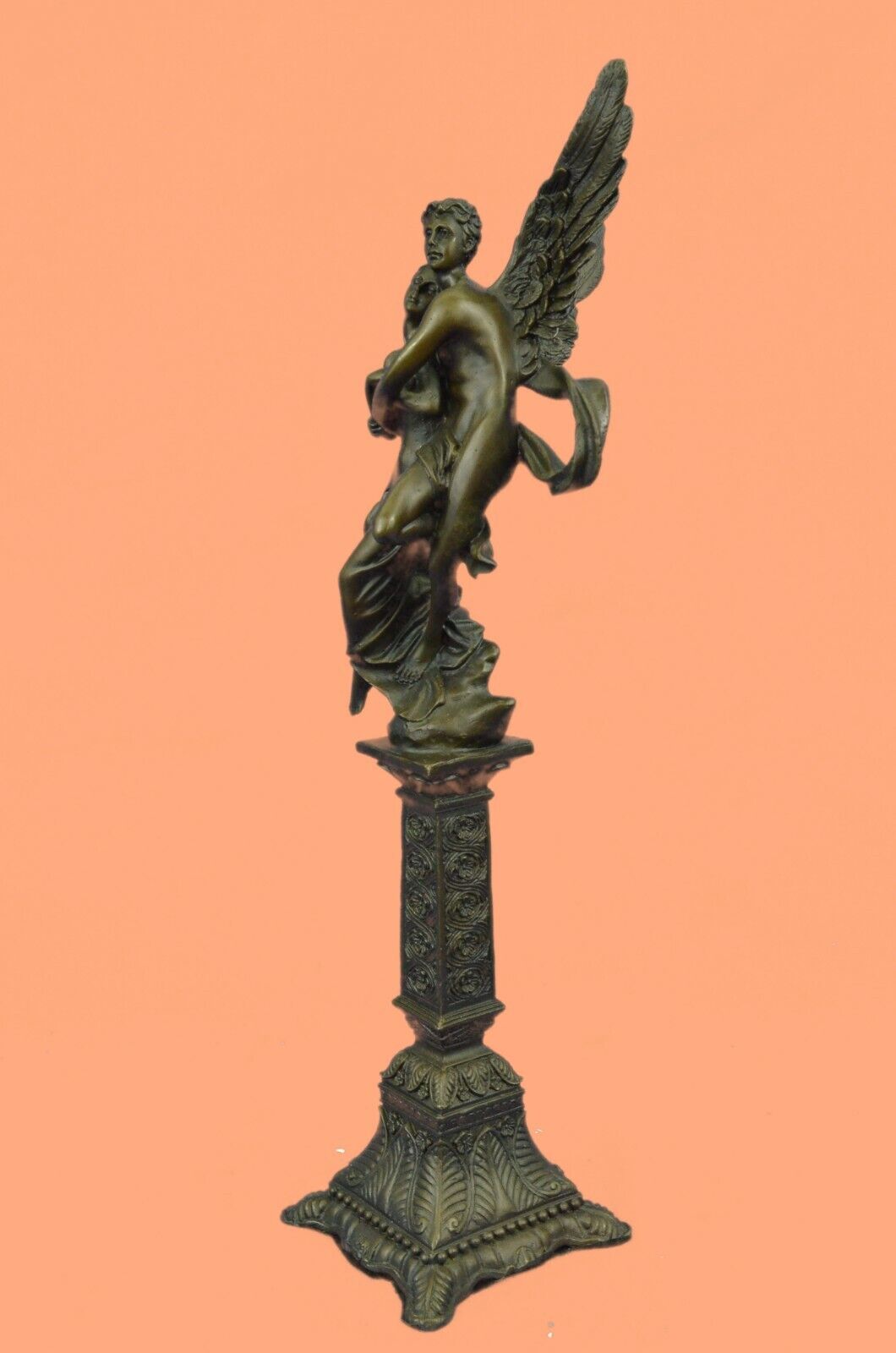 Lovers Angels Cupid Psyche Eros Aphrodite Venus Bronze Statue Sculpture Figure
