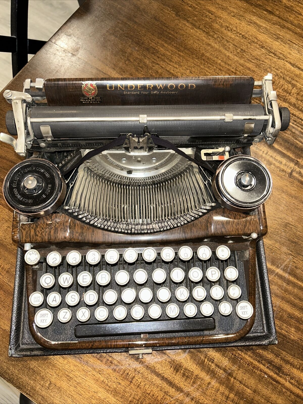 Vintage 1920's Underwood Standard Portable Typewriter