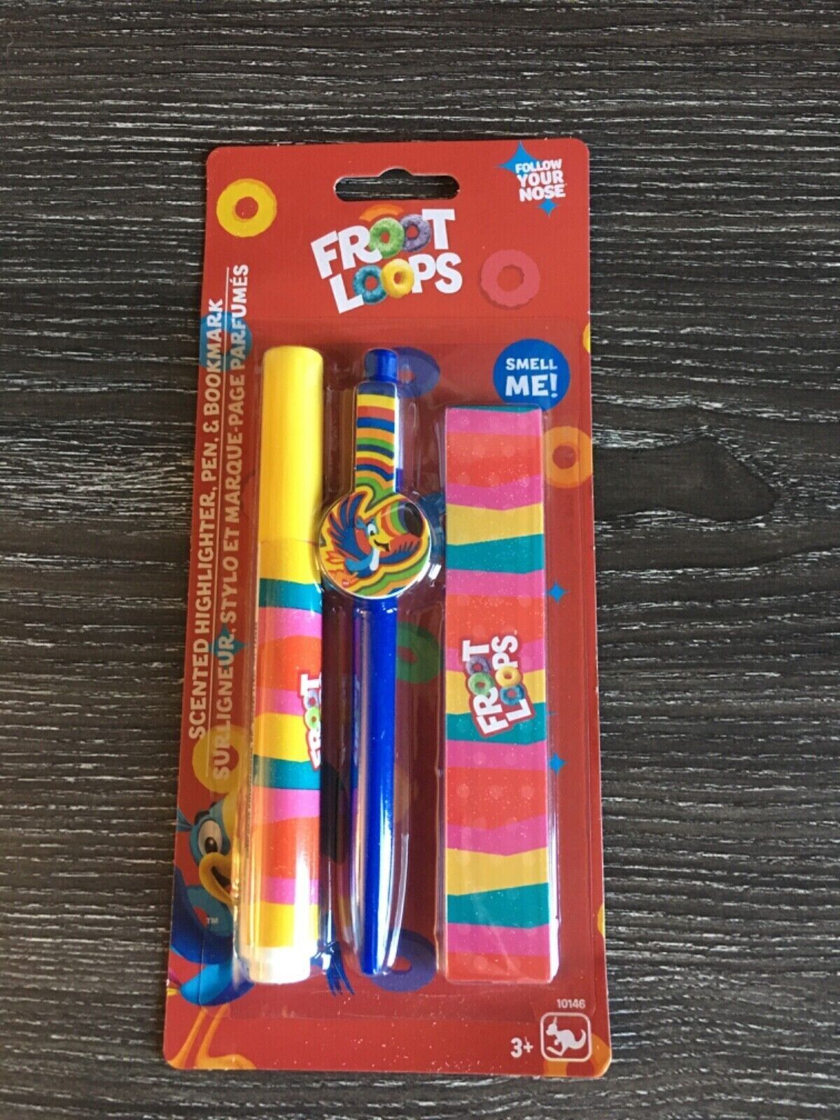 NEW FROOT LOOPS SCENTED LOT CEREAL SCENTED HIGHLIGHTER PEN BOOKMARK SET
