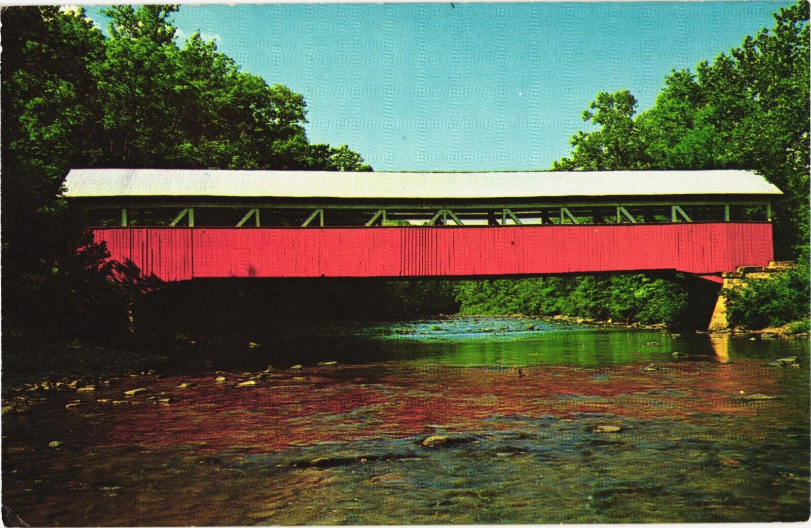 Postcard:  Typical Pennsylvania Covered Bridge -- Pennsylvania -- USA