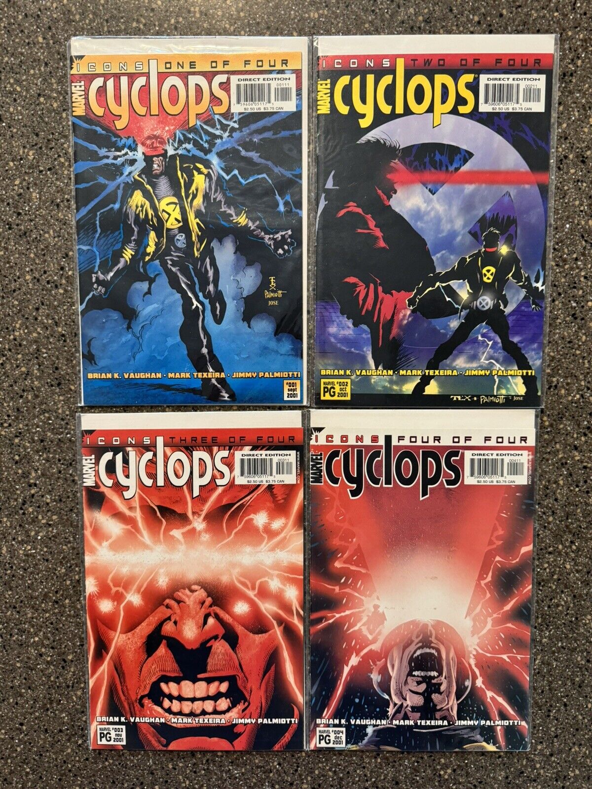 CYCLOPS (2001) 4 ISSUE COMPLETE SET #1-4  NM MARVEL COMICS