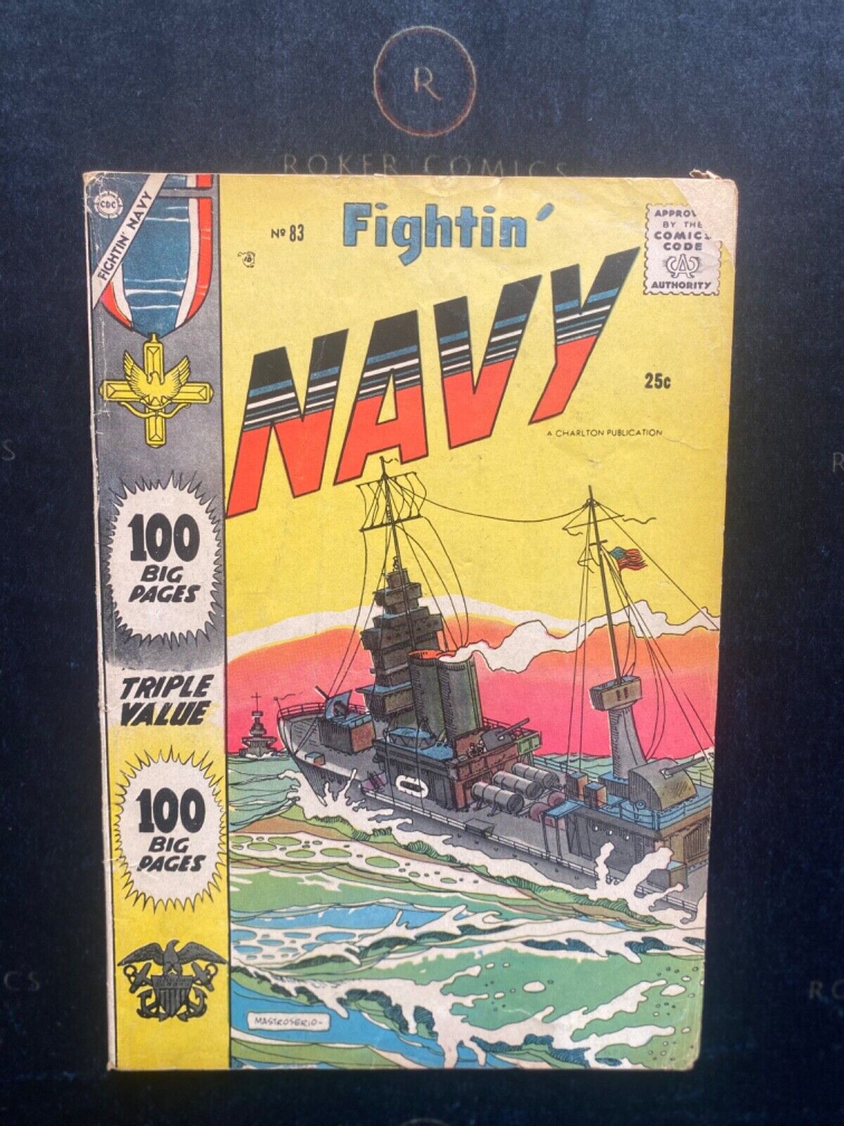VERY RARE 1958 Fightin' Navy #83