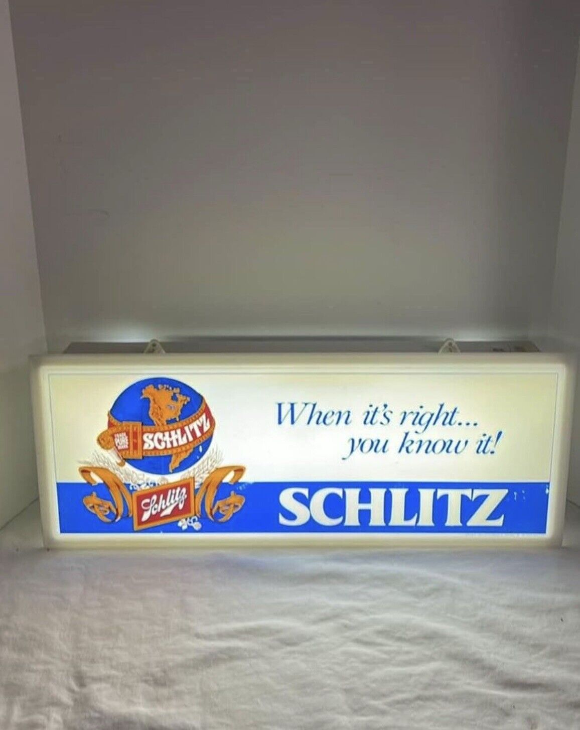 Schlitz Beer Sign Vintage