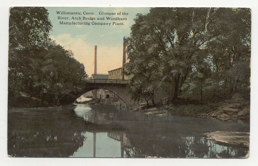 1927 View Windham Mfg Co Willamantic CT US #614 A5268